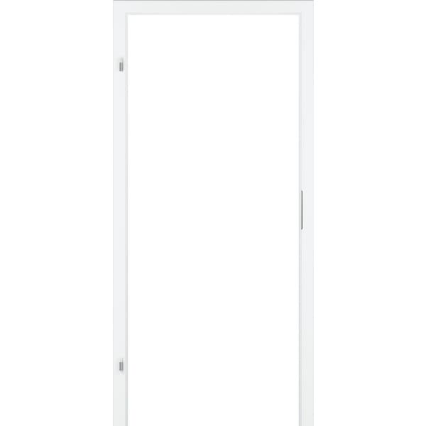 PRÜM Umfassungszarge FU-RF Weißlack (ähnl. RAL 9010) Rundkante 985 × 1985 mm, Wandstärke 100 mm, DIN links