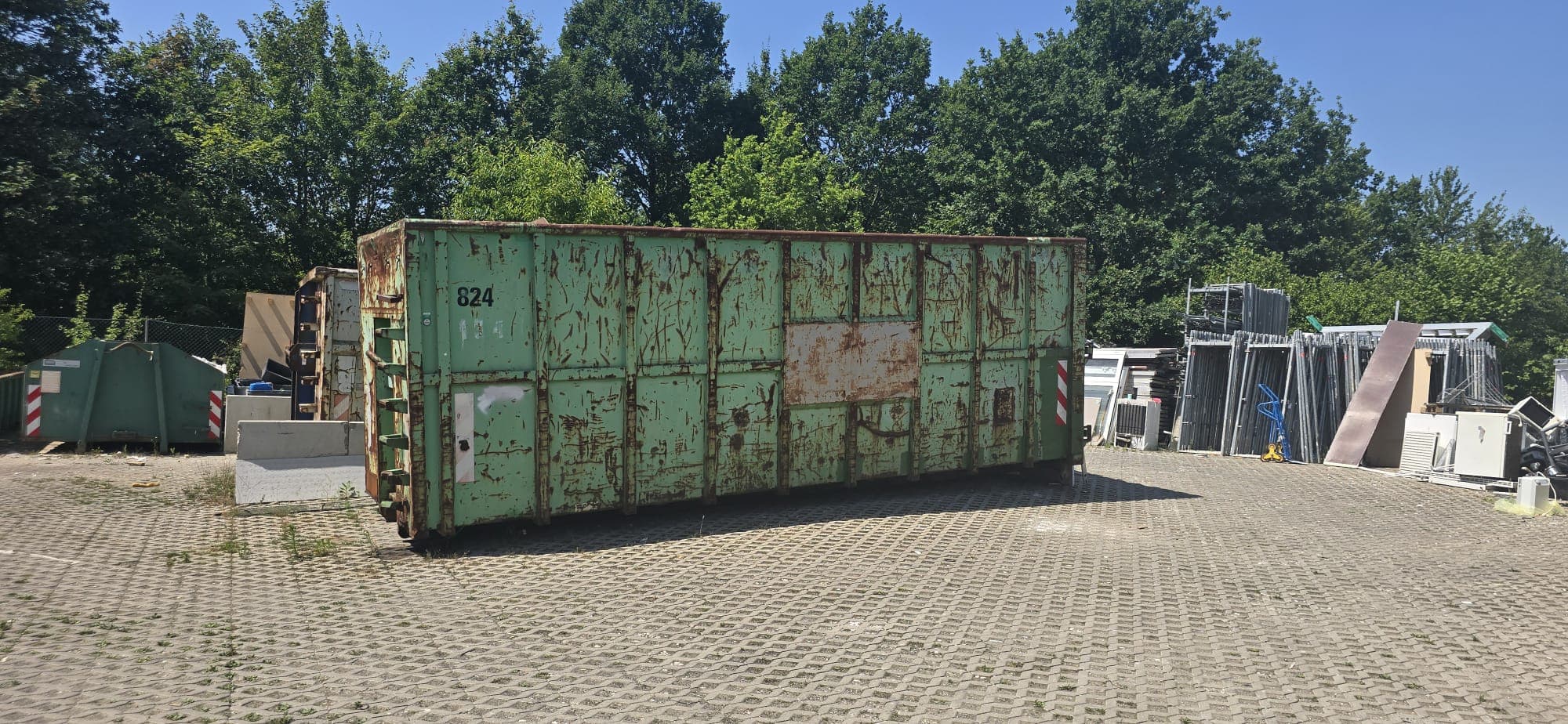 Abrollcontainer hohe Bordwand 6,5 m, ca. 36 m³, offen