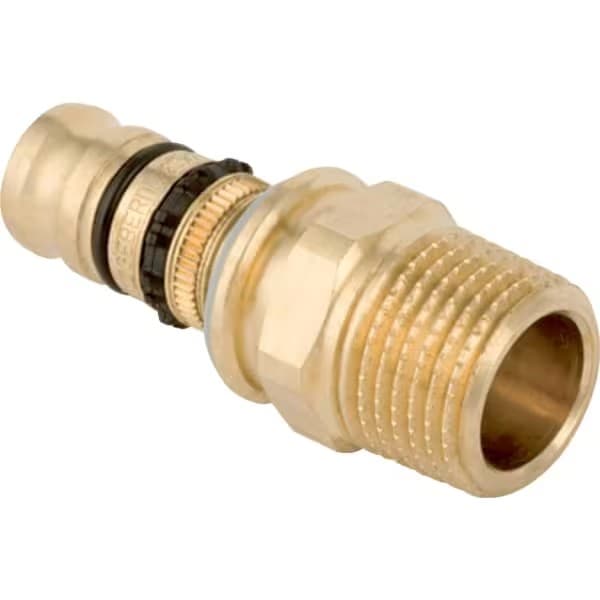 Geberit Mepla Übergang mit Außengewinde 20 mm x 3/4" AG, Rotguss