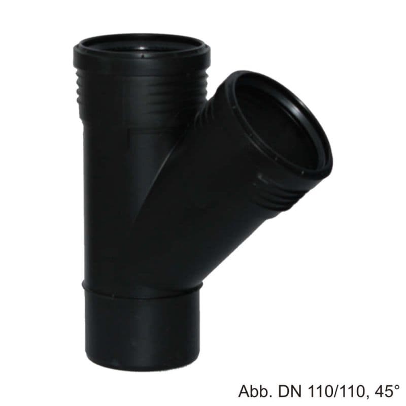Geberit Silent-PP Abzweig DN 125/110 mit Muffen
