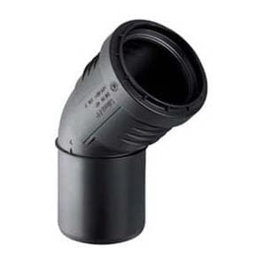 Geberit Silent-PP Bogen DN 75 / 45° mit Muffe (Art. 390322141)